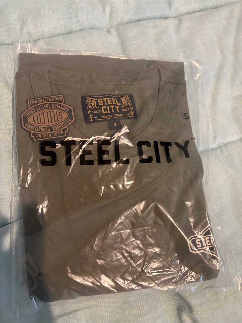 Steel City Men's Short Sleeve Tee - Olive Green